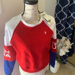 Red and Blue Team USA Sweatshirt